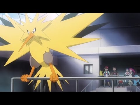 Pokemon Journeys Ash,Goh And Team Rocket Saw Zapdos