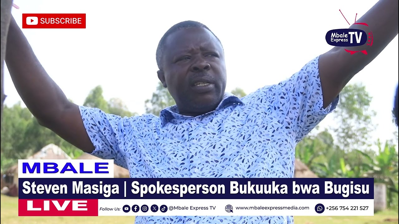 Steven Masiga Spokesperson Bukuuka bwa Bugisu 