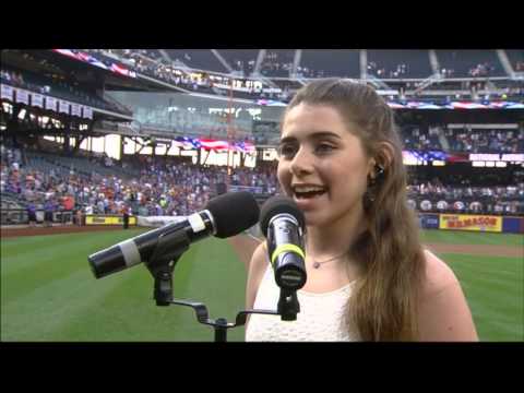Rachel Resheff National Anthem Mets Game