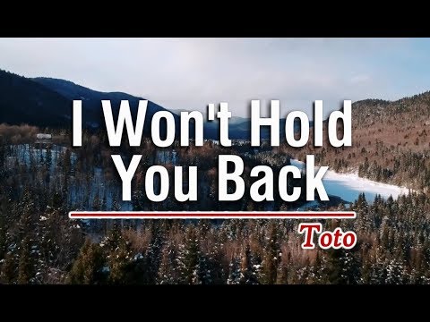I Won't Hold You Back - Toto (KARAOKE VERSION VERSION)