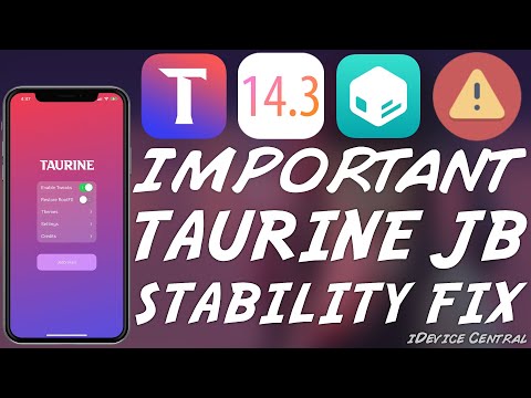 IMPORTANT Taurine JAILBREAK Stability FIX RELEASED For iOS 14.0 - 14.3 | Fix Battery Drain / Jetsam