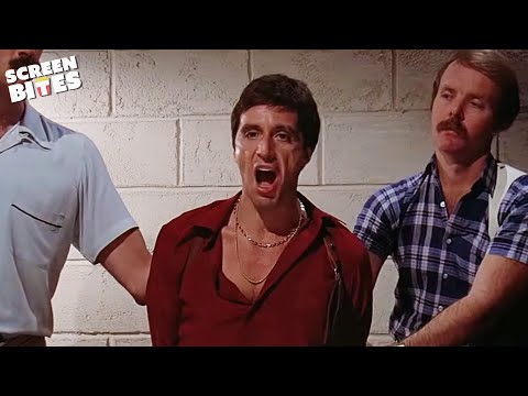 Tony Montana Gets Arrested By The FBI | Scarface (1983) | Screen Bites