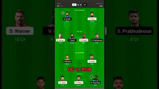 DC vs RCB | Dream 11 | IPL 2022 | Best Team | Fantasy Picks...💯