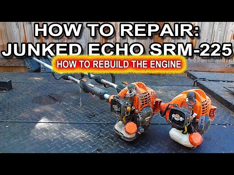 So bauen Sie den Motor eines Echo SRM225-Fadentrimmers wieder auf