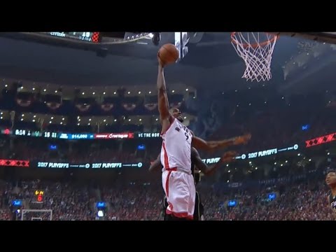 Raptors Highlights: Ibaka Drops the Hammer - April 15, 2017