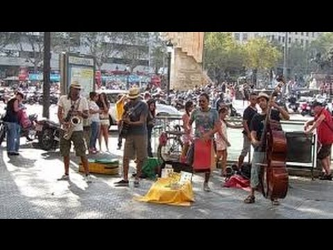 Latin Panas live barcelona beach Get lucky - Daft Punk & Pharrell Williams cover