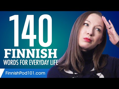 140 Finnish Words for Everyday Life - Basic Vocabulary #7