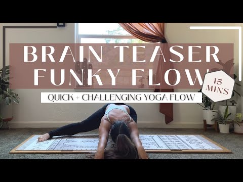 Brain Teaser Funky Flow | 15 minute YOGA FLOW with MaryAnngeline