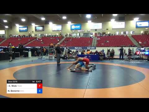 2018 Marine Corps US Open/Senior Men's Freestyle 74 Con 4 - Evan Wick (TMWC-UW) Vs. Nicholas Bonom