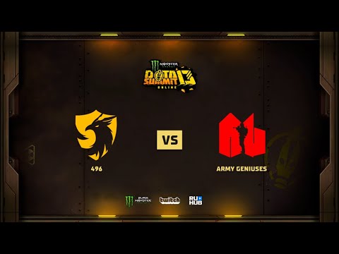 496 vs Army Geniuses, Monster Energy DOTA Summit 13 Online: SEA, bo2, game 2 [NotInMyHouse & Lost]