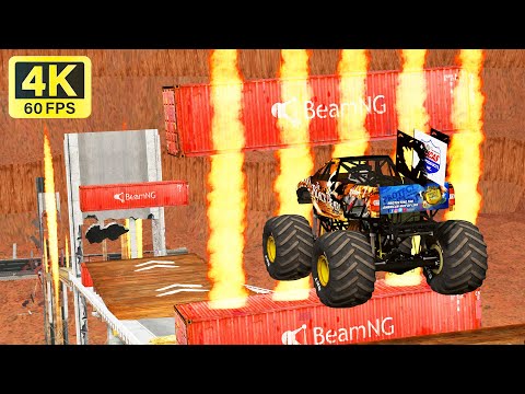 BeamNG.DRIVE - Amazing Obstacle Course Jumps