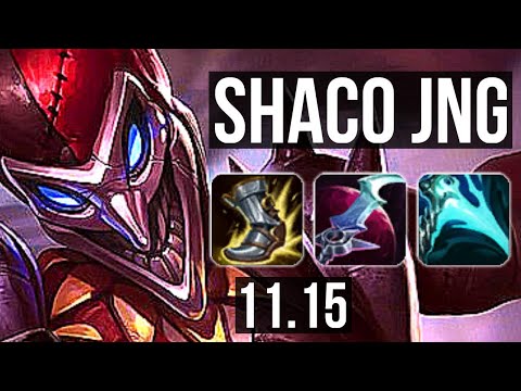 SHACO vs ZAC (JUNGLE) | 5.3M mastery, 1700+ games, 13/2/5, Legendary | EUW Grandmaster | v11.15