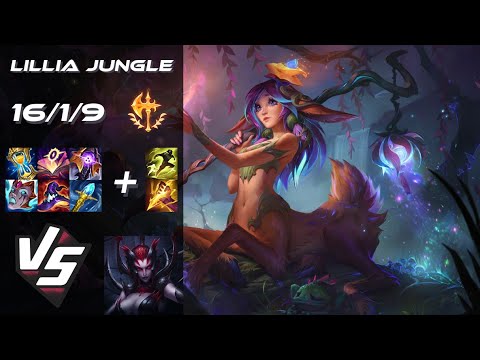 JUNGLE Lillia vs Elise - EU Grandmaster Patch 25.18