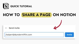 How to Share a Page on Notion (Quick Tutorial)