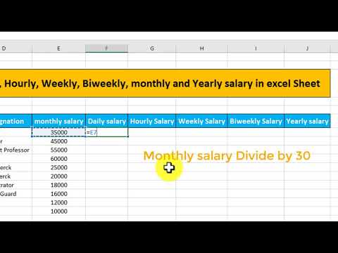 【How to】 Calculate Per Day Salary In Excel