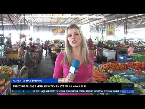 Preços de frutas e verduras caem em até 70% na Nova Ceasa 29 07 2022