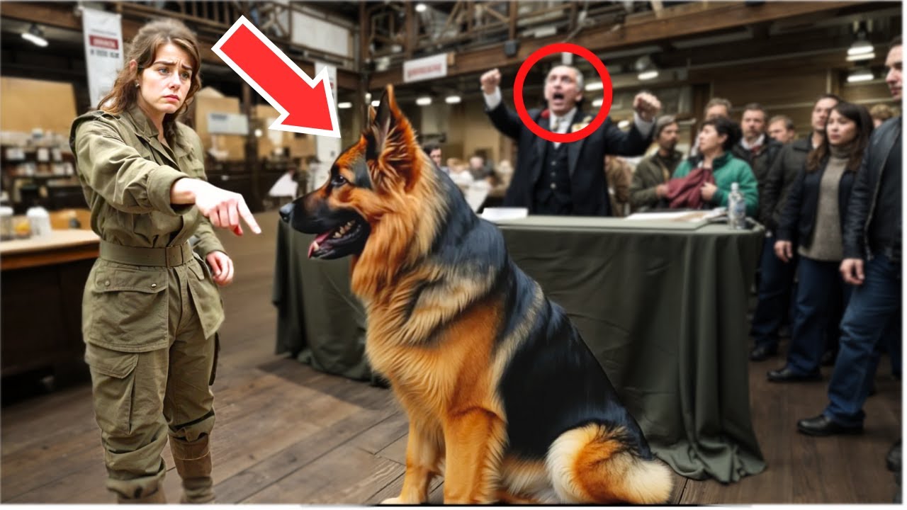 Auctioneer Bets No One Can Tame His Dog At The Auction – But A Young Woman Proves Him Wrong!