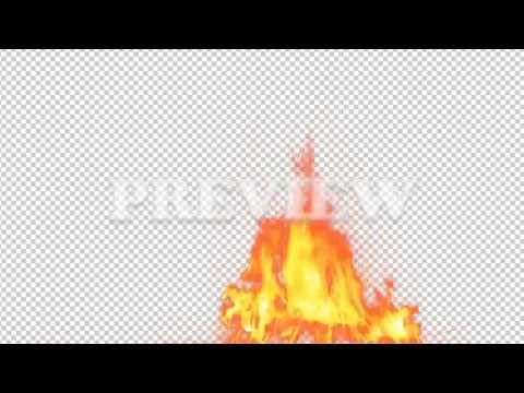 Real Fire Flame 29 - Pre Keyed with Alpha Channel