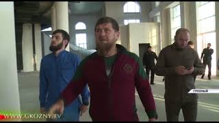 Рамзан Кадыров провел инспекцию строительства Дворца торжеств