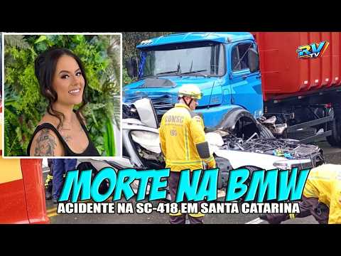 (( MORTE NA BMW )) Motorista MORRE em violento acidente na rodovia SC-418 em São Bento do Sul SC