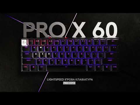 Клавиатура беспроводная Logitech G PRO X 60 TKL GX Optical Tactile Black (920-011911)