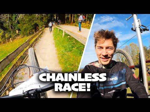 RENNLAUF VERMASSELT! CHAINLESS RACE im Bikepark Samerberg!