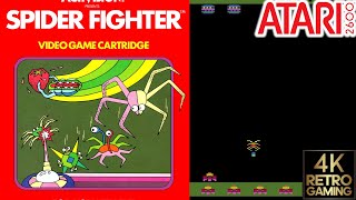 Spider Fighter Atari 2600 4k Gameplay
