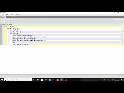 Java Program For Toggle String Computer Program Java Icse Java Programs String Functions