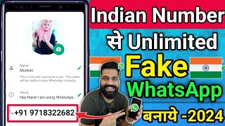 Indian number se fake whatsapp kaise bnaye |Free fake Whatsapp account kaise banaye2024 |#techasingh