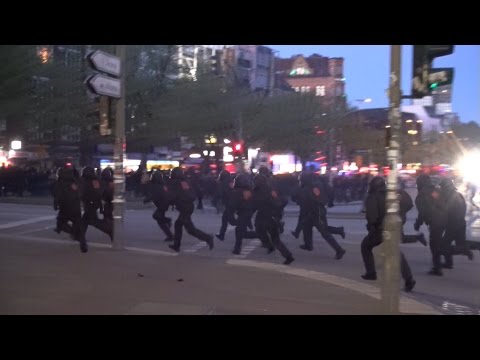 Großeinsatz, 1 Mai in Hamburg