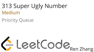 YouTube video 'Leetcode 313 Super Ugly Number'