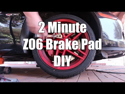 Corvette C6 Z06 Brake Pad Swap