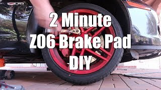 Corvette C6 Z06 Brake Pad Swap