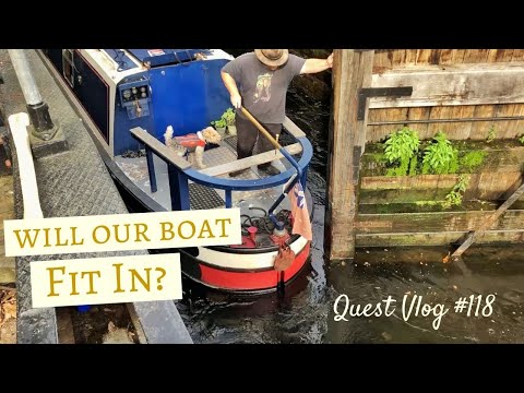 Can a 60-Foot Narrowboat Fit Through The Short Locks Of The Calder & Hebble Canal? | Quest Vlog #118