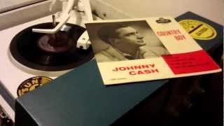Johnny Cash ~ The Rock Island Line / I Heard That Lonesome Whistle Blow - Country Boy EP UK 1958