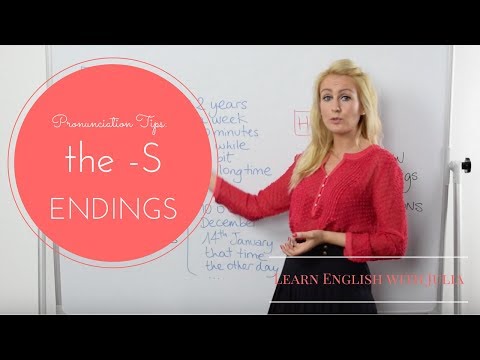 How to Pronounce the -s Endings: English Pronunciation Class