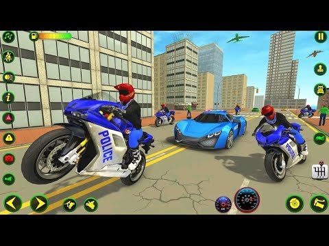 US Police ATV Bike in Long Trailer Truck - Police Chase Gangster 3D Simulator - Android Gameplay