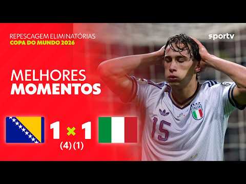 Gols e lances de Bósnia-Herzegóvina x Itália