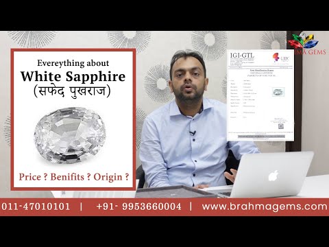 How To Check It Is Genuine White Sapphire (Safed Pukhraj) Or Not Before Buying