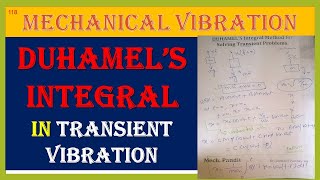 MV114 Duhamel's Integral Method to solve the Problems of #transient #vibration system #frequency