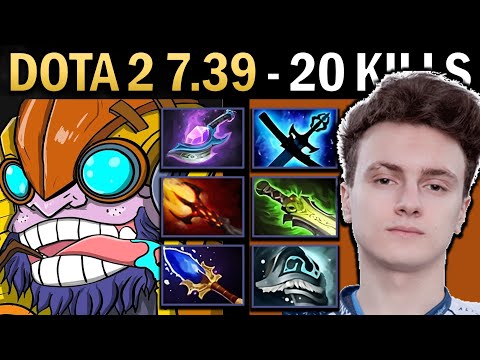 Tinker Gameplay with 20 Kills and Shivas - Dota 7.39