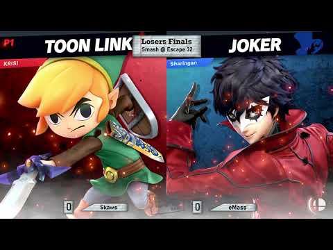 Skaws (Toon Link) vs eMass (Joker) | Smash @ Escape Bar Stratford #32 - Loser's Finals