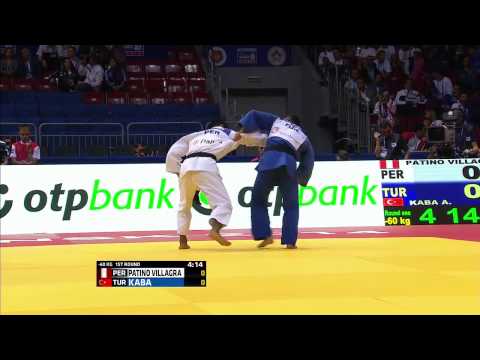 Michael PATINO VILLAGRA (PER) - Ahmet Şahin KABA (TUR) 2014 Dünya Judo Şampiyonası Chelyabinsk
