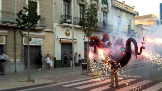 preview picture of video 'Festa Major Santa Margarida i els Monjos - Drac dels Monjos'