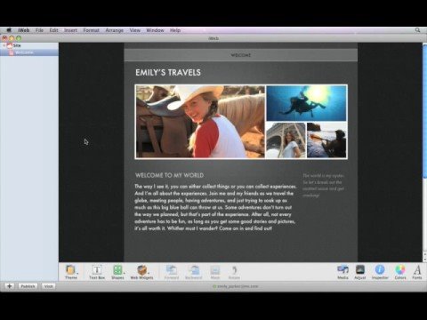 Apple iLife iWeb-Creating a Website