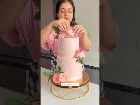 3 ways to place fresh flowers on cakes