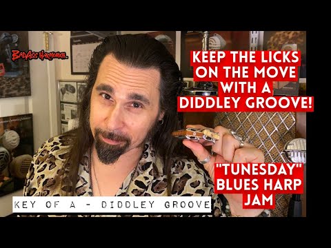How To Not Suck with a Bo Diddley Groove! Blues Harmonica Jam Tracks - Key of A  Tunesday 64