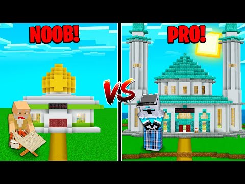 Frost Diamond -  THE MOST LUXURY NOOB MOSQUE VS PRO MOSQUE IN MINECRAFT!!!  THERE IS Mister USTAD!!!