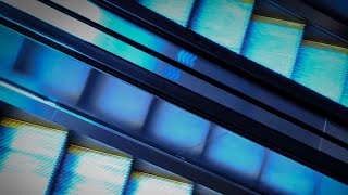 escalator white noise in raining night