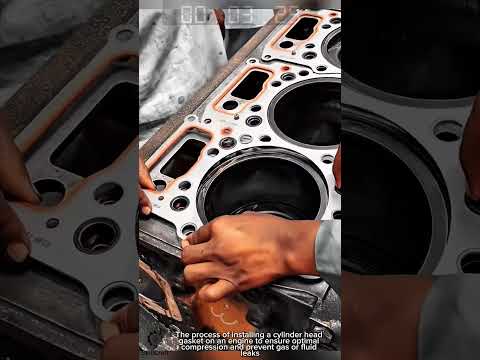 Cylinder head gasket installation tool for precision engine work